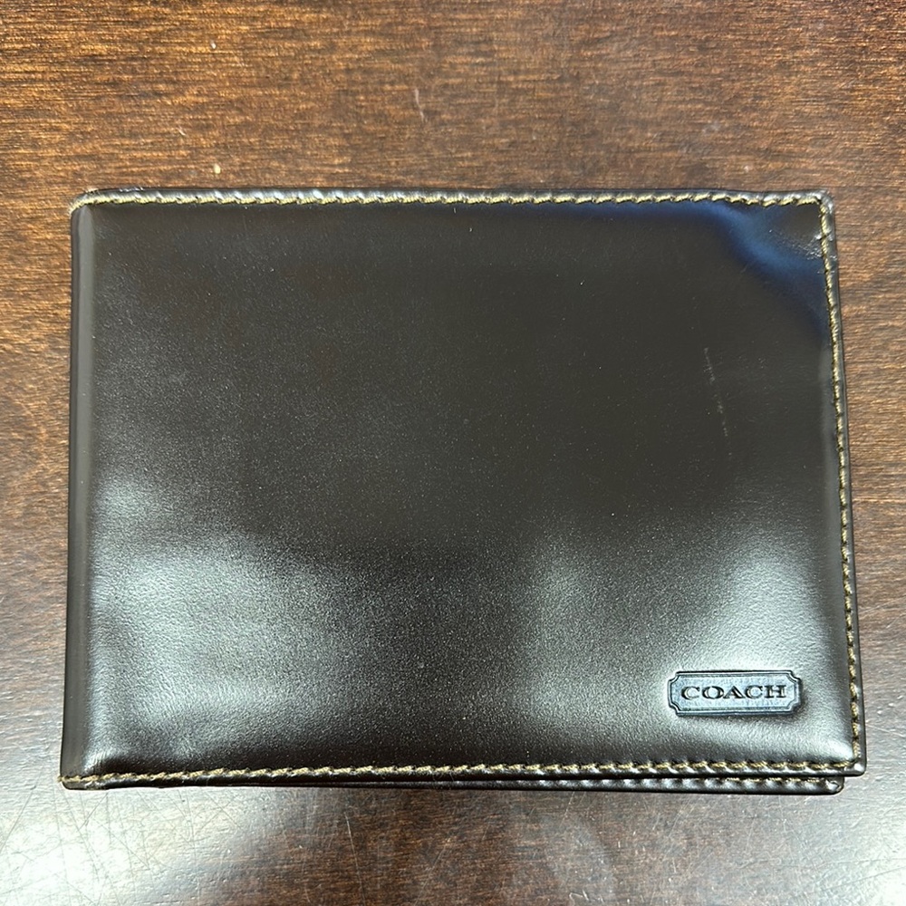 Coach Black Leather Wallet